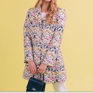 Gal Meets Glam Sabrina floral coat WORN ONCE